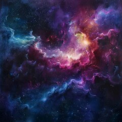 Universe abstract background, colorful space galaxy clouds nebula, stary cosmos, universe wallpaper