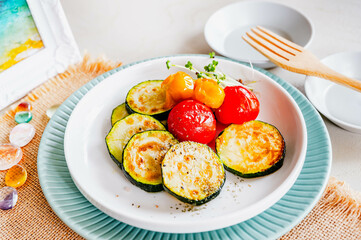 夏野菜　ズッキーニのソテー