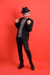 50s man in Halloween costume