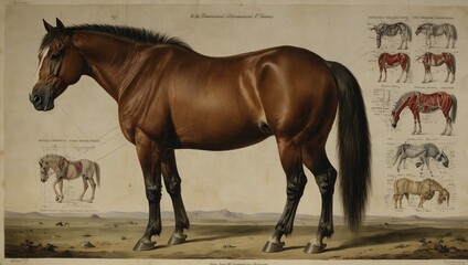 The anatomical features of wild and domesticated horses ai_generated