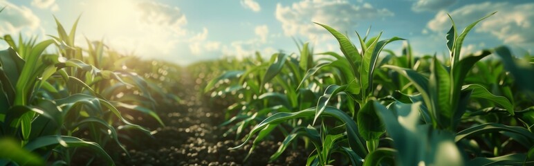 Vibrant and Lush Greenery: An Agricultural Journey into the AI-Generated World