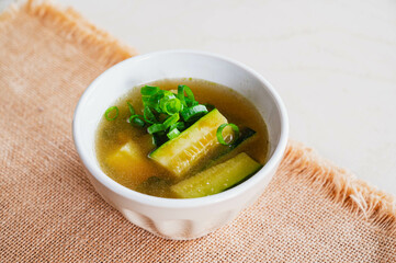 ズッキーニの味噌汁