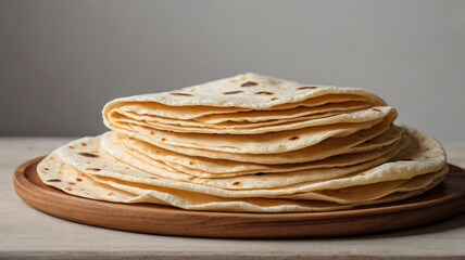 Corn Tortillas. Food made with nixtamalized corn, a staple food in several Latin American countries