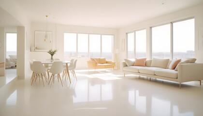 Fototapeta premium Photo interior modern design room 3d illustration