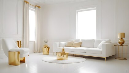 Photo interior modern design room 3d illustration