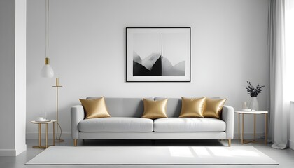 Photo interior modern design room 3d illustration