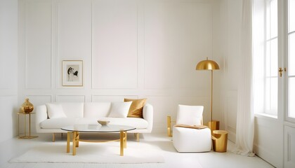 Photo interior modern design room 3d illustration