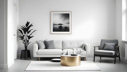 Photo interior modern design room 3d illustration