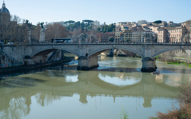 Rome, river Tiber and bridges