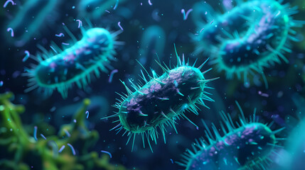 3d rendered illustration of bacteria