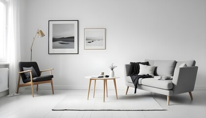 Photo interior modern design room 3d illustration