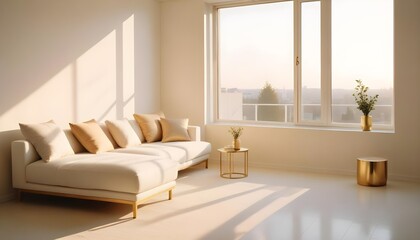 Fototapeta premium Photo interior modern design room 3d illustration