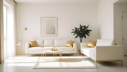 Fototapeta premium Photo interior modern design room 3d illustration