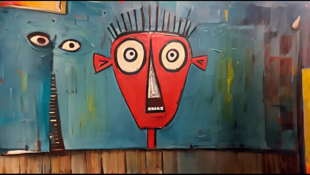 graffiti on a wall