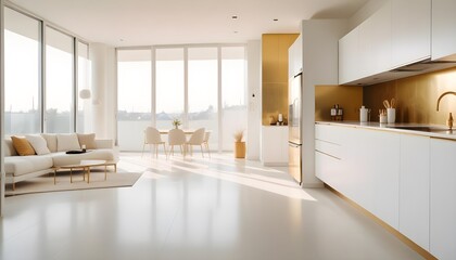 Fototapeta premium Photo interior modern design room 3d illustration