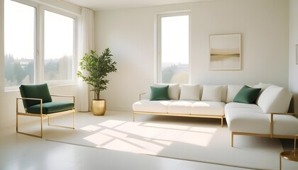 Photo interior modern design room 3d illustration