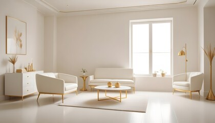 Photo interior modern design room 3d illustration