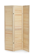 Folding screen isolated on white. Interior element