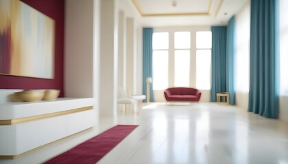 Fototapeta premium Photo interior modern design room 3d illustration