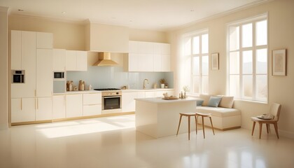 Fototapeta premium Photo interior modern design room 3d illustration