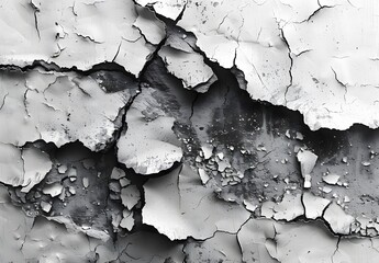 Obraz premium Abstract Peeling Paint Texture: Weathered and Distressed Surface Art