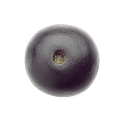 Fresh ripe acai berry isolated on white, top view
