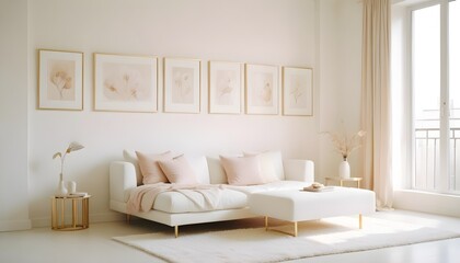 Photo interior modern design room 3d illustration
