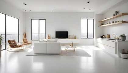 Photo interior modern design room 3d illustration