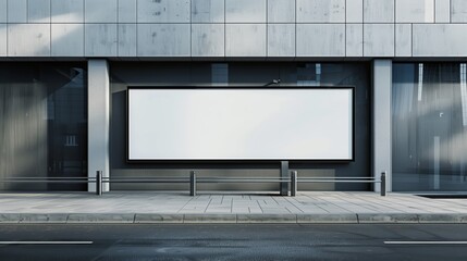 blank poster frame mockup on white wall living room