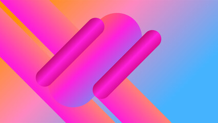 ABSTRACT BACKGROUND ELEGANT ORANGE PINK PURPLE GRADIENT SMOOTH LIQUID COLORFUL DESIGN WITH GEOMETRIC SHAPES VECTOR TEMPLATE GOOD FOR MODERN WEBSITE, WALLPAPER, COVER DESIGN 