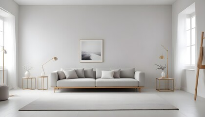 Photo interior modern design room 3d illustration