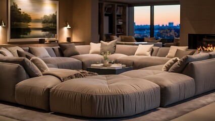 Obraz premium Living room with big sofa