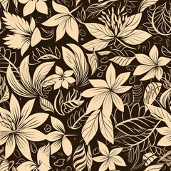 abstract seamless floral pattern