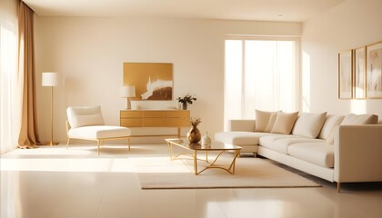 Fototapeta premium Photo interior modern design room 3d illustration