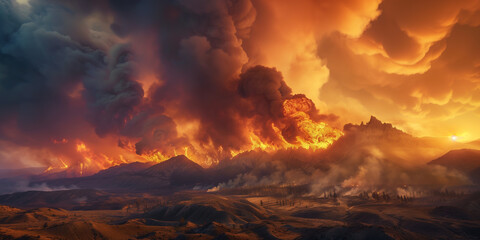 Naklejka premium Image related to global warming and renewable energy