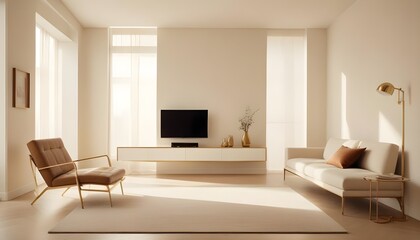 Fototapeta premium Photo interior modern design room 3d illustration