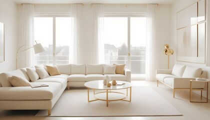 Fototapeta premium Photo interior modern design room 3d illustration