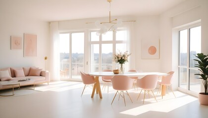 Fototapeta premium Photo interior modern design room 3d illustration