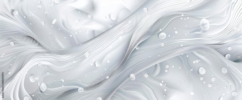 Poster An abstract white background pattern with a faint circle swirl pattern in the middle