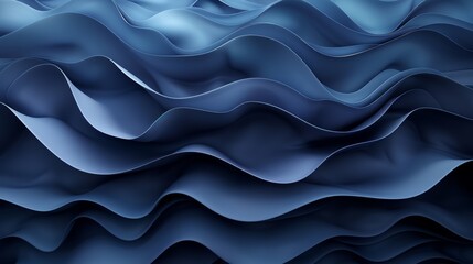 Obraz premium A simple header with a modern soft swirl waves background illustration in dim gray, very dark blue and dark gray hues