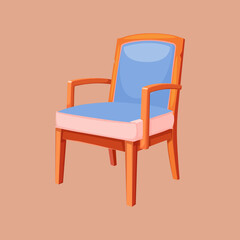 Simple Wooden chair [illustration]