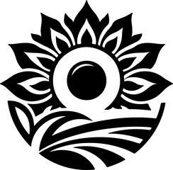 creative flower logo icon with a white background