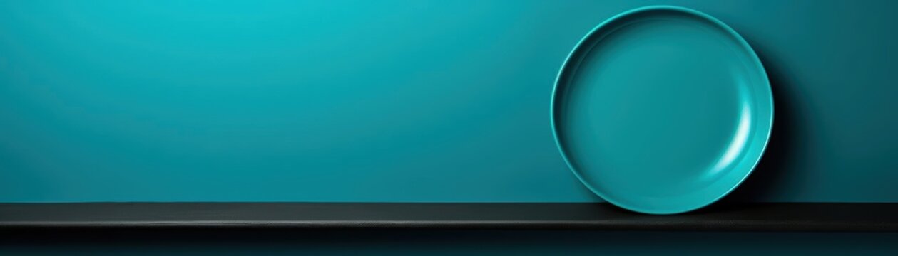Minimalistic teal with a smooth matte finish, vibrant yet understated