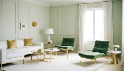 Photo interior modern design room 3d illustration