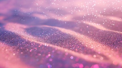 Glittering Pink and Purple Sand Waves