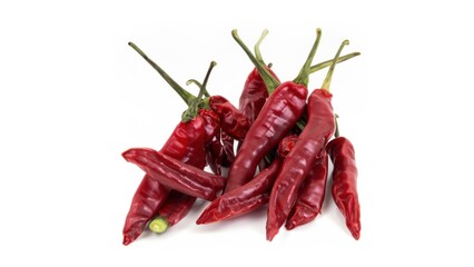 Red hot chilli pepper on white background