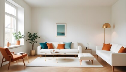 Photo interior modern design room 3d illustration