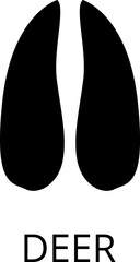 Animals footprints. Realistic Prints wildlife foot icon, bird paw, pets footstep silhouette, print hoofed feet. Cat, dog, wolf, chicken, horse and other vector illustrations.