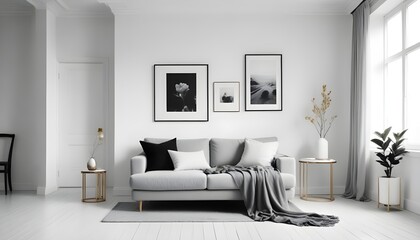 Photo interior modern design room 3d illustration