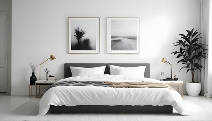 Photo interior modern design room 3d illustration
